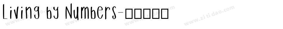 Living by Numbers字体转换